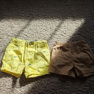 Carter's Yellow and Tan Kids Shorts Set